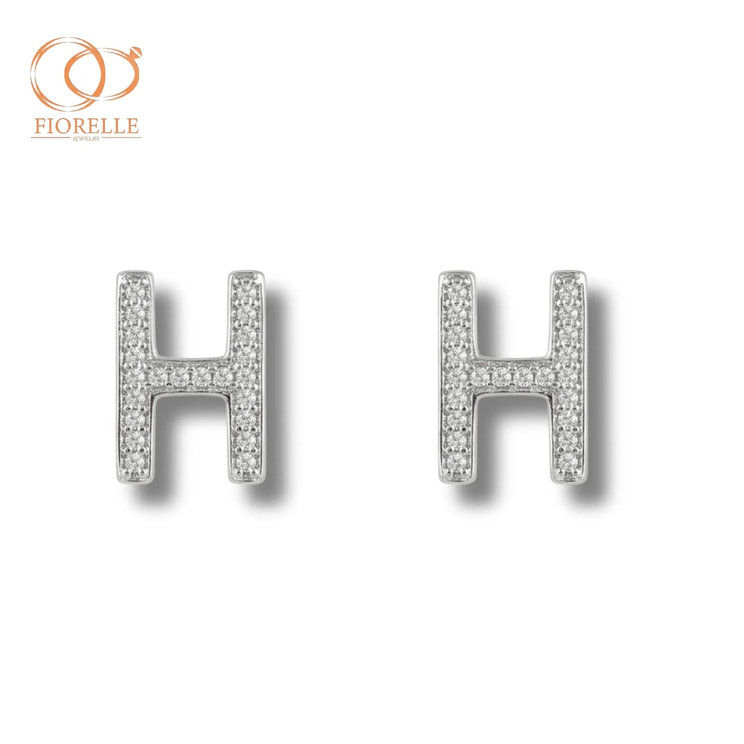 Aretes Inicial H Clásica con Brillo Total