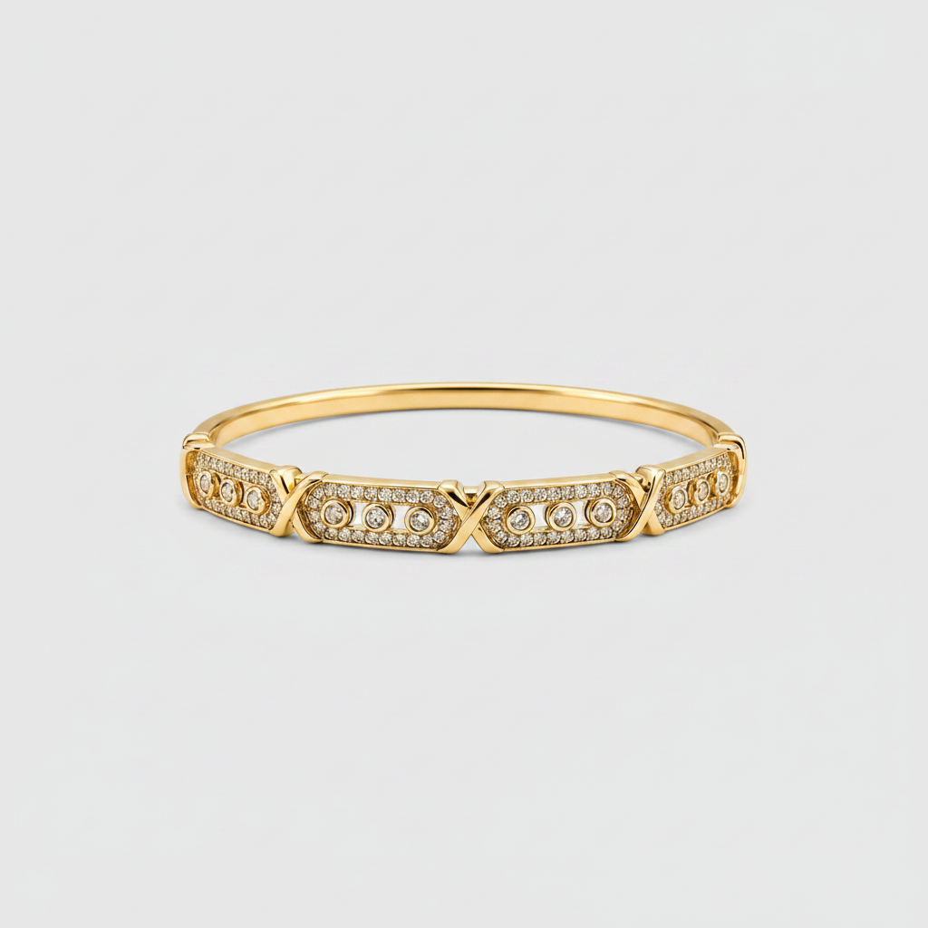 Brazalete Dorado Microcirconia Eterna