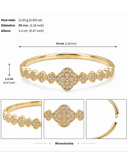 Brazalete Dorado Microcirconia Azahar