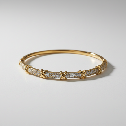 Brazalete Dorado Microcirconia Enigma