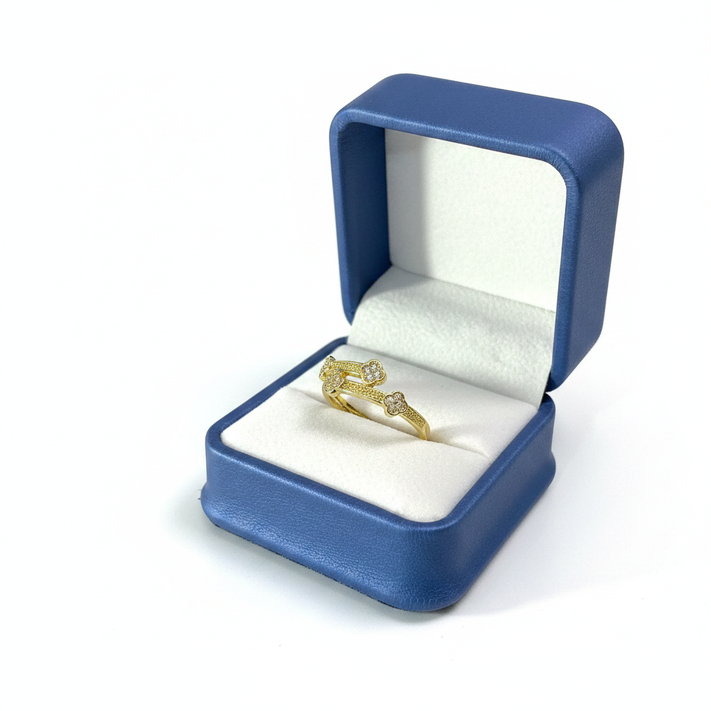 Anillo Microcirconia Trébol Pequeño