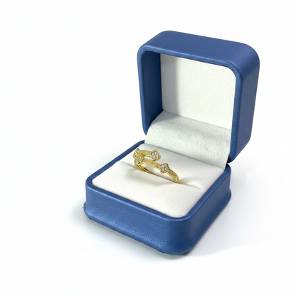 Anillo Microcirconia Trébol Pequeño