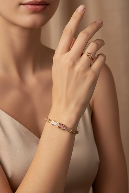 Brazalete Dorado Microcirconia Vanguardia