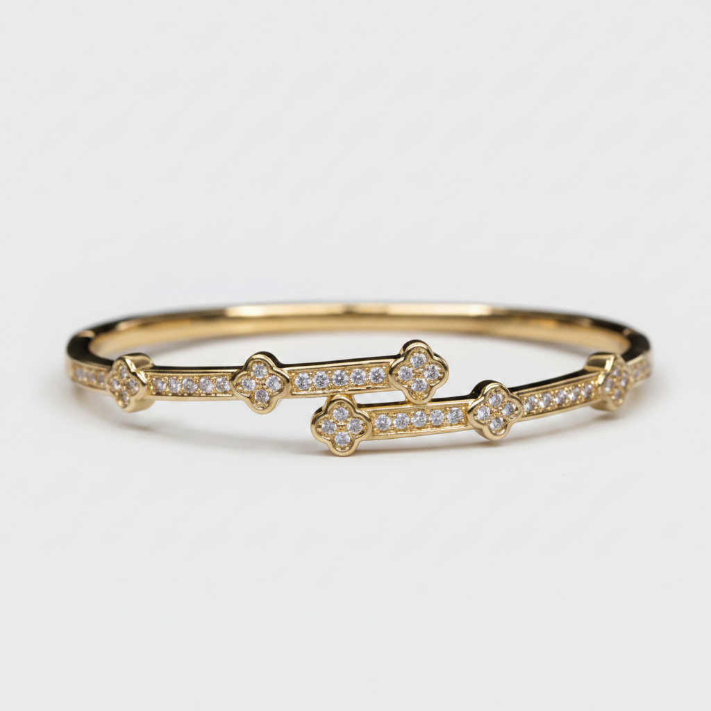 Brazalete Dorado Microcirconia Aurora