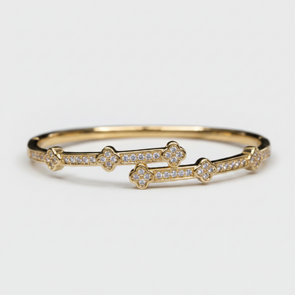 Brazalete Dorado Microcirconia Aurora