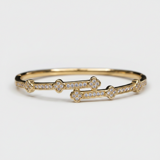 Brazalete Dorado Microcirconia Aurora