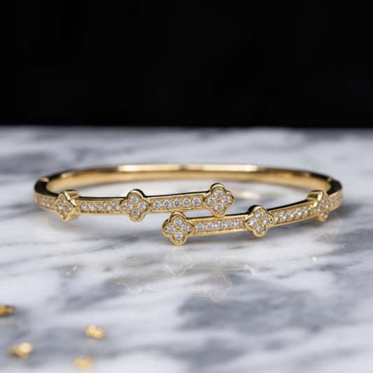 Brazalete Dorado Microcirconia Aurora