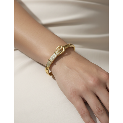 Brazalete Dorado Microcirconia Vínculo