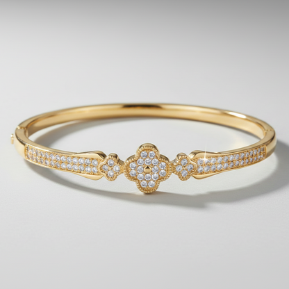 Brazalete Dorado Microcirconia Encanto