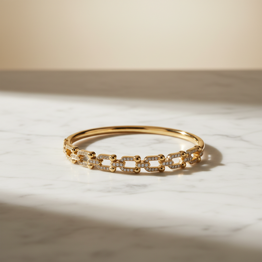 Brazalete Dorado Microcirconia Legado