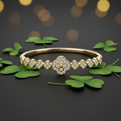 Brazalete Dorado Microcirconia Azahar