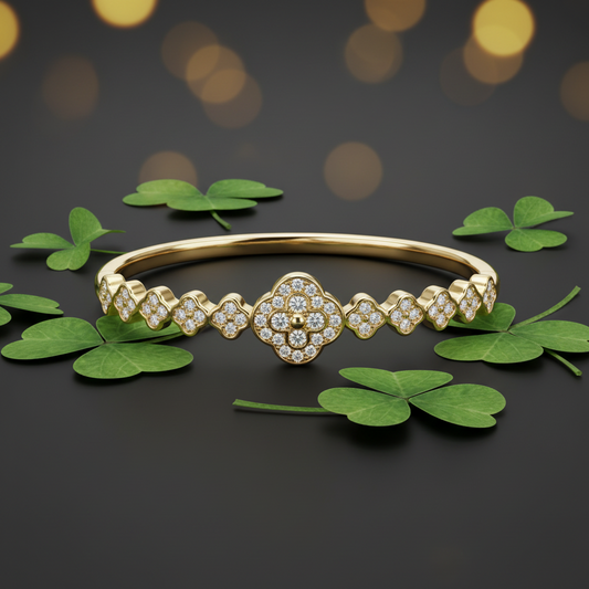 Brazalete Dorado Microcirconia Azahar