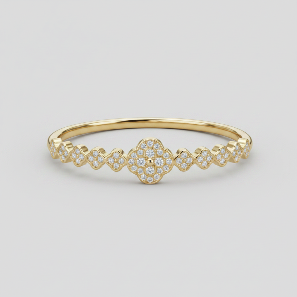 Brazalete Dorado Microcirconia Azahar