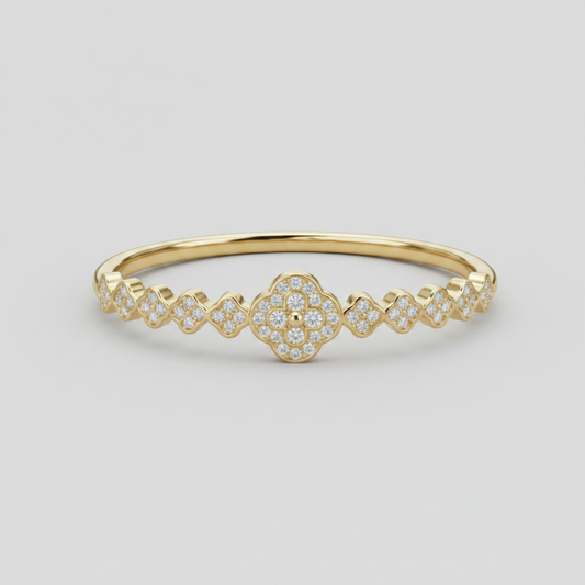 Brazalete Dorado Microcirconia Azahar