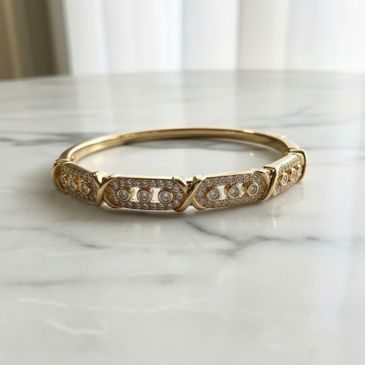 Brazalete Dorado Microcirconia Eterna