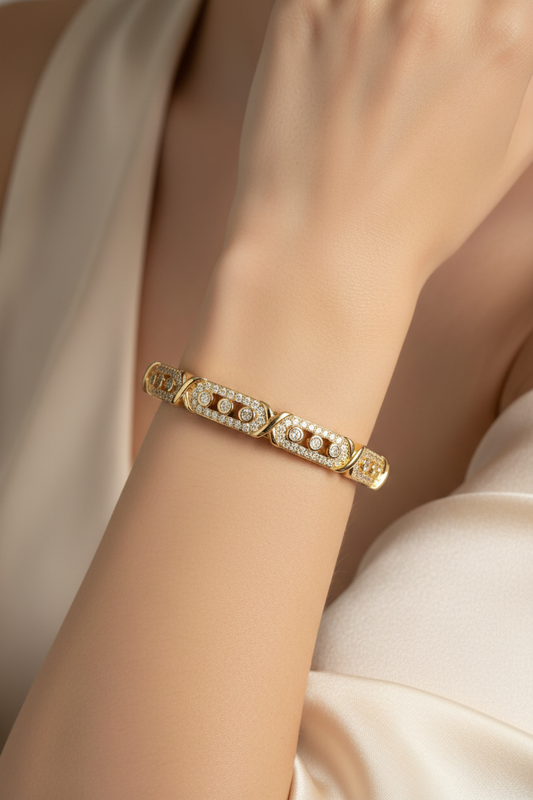 Brazalete Dorado Microcirconia Eterna
