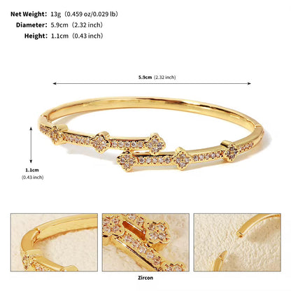 Brazalete Dorado Microcirconia Aurora