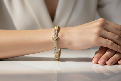 Brazalete Dorado Microcirconia Esencia
