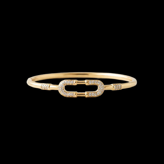 Brazalete Dorado Microcirconia Infinito