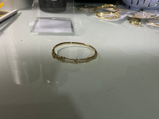 Brazalete Dorado Microcirconia Enigma
