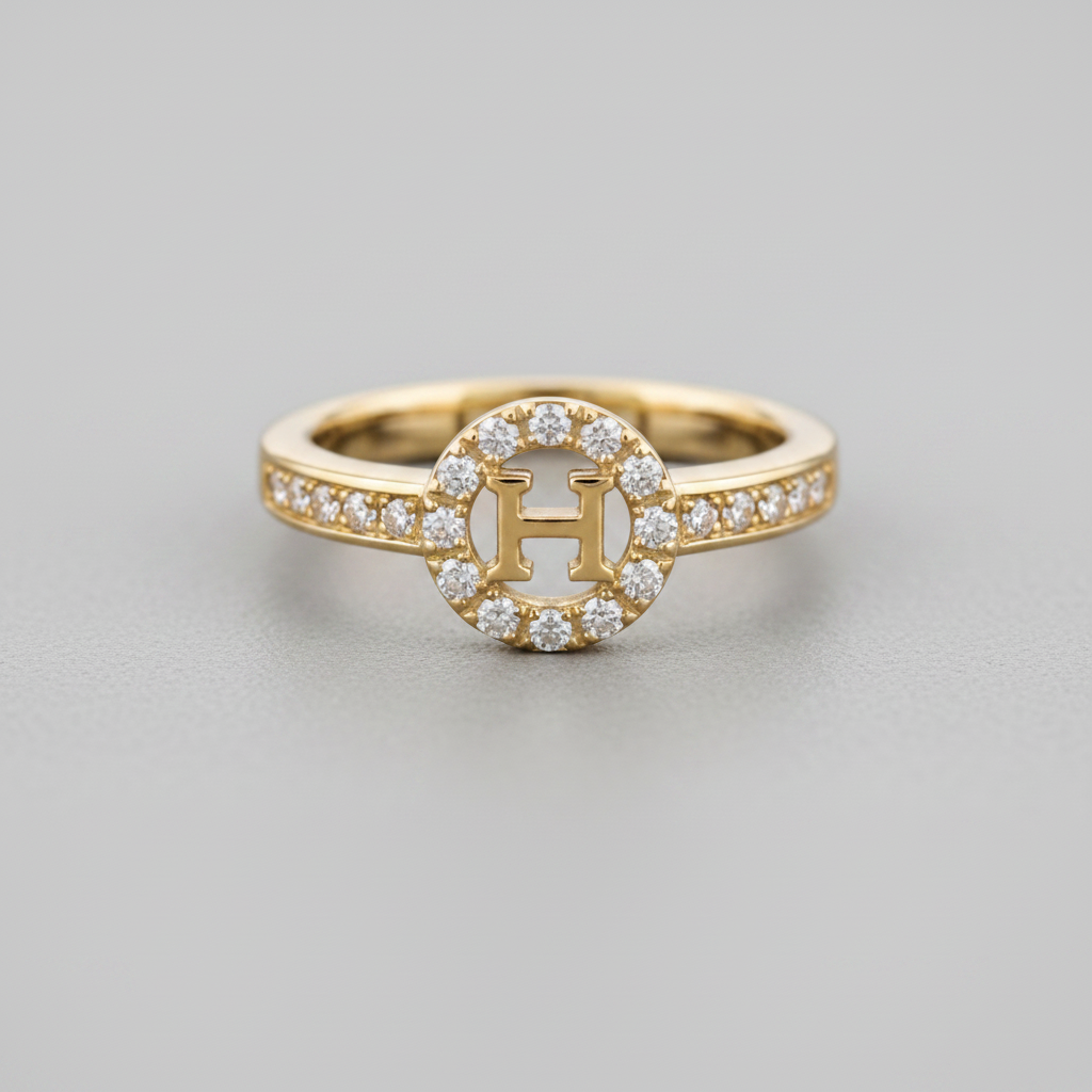 Anillo Microcirconia Aro con Barra