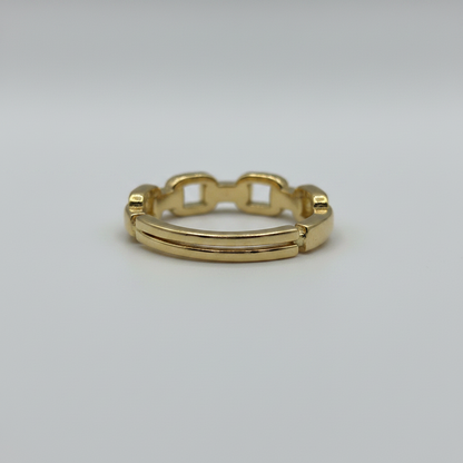 Anillo Microcirconia Eslabones Geométricos