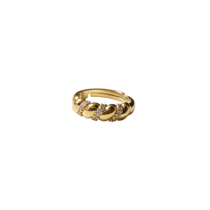 Anillo Microcirconia Textura Ondulada