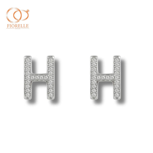 Aretes Inicial H Clásica con Brillo Total