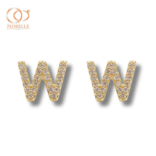 Aretes Inicial W Iluminada