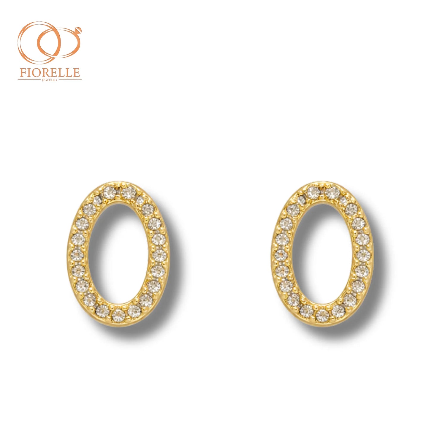 Aretes Inicial O con Halo Luminoso