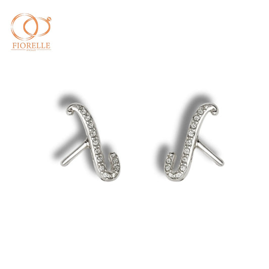 Aretes Inicial J Curva con Destello