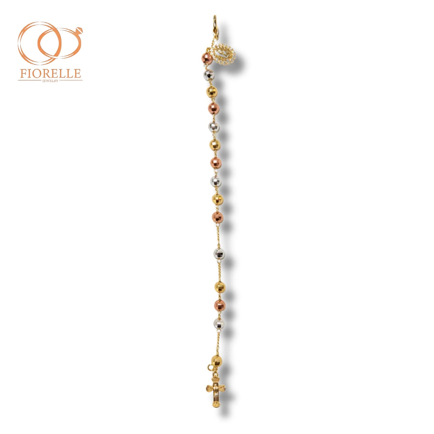 Pulsera Tricolor con Cruz Colgante