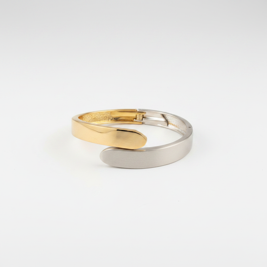 CONTRASTE ENTRELAZADO - Foto comercial brazalete bicolor FIORELLE